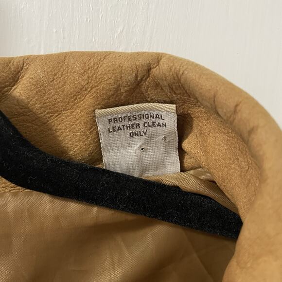 Tan Suede Leather Barn Coat Utility Jacket Mens XL Sport Chore Hunting - Picture 3 of 16